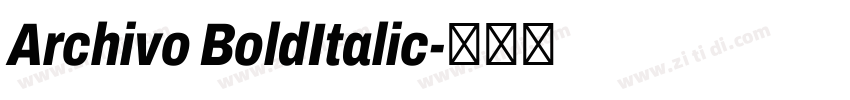 Archivo BoldItalic字体转换